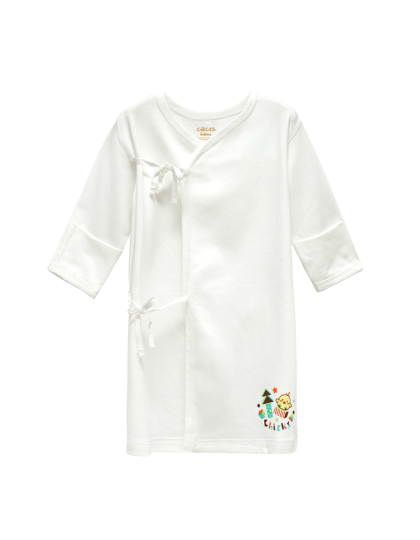 Infant's Long Kimono Wrap Gown