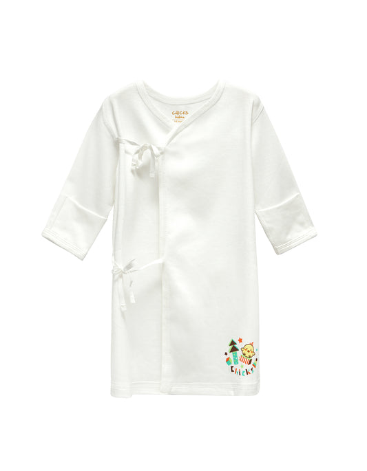 Infant's Long Kimono Wrap Gown
