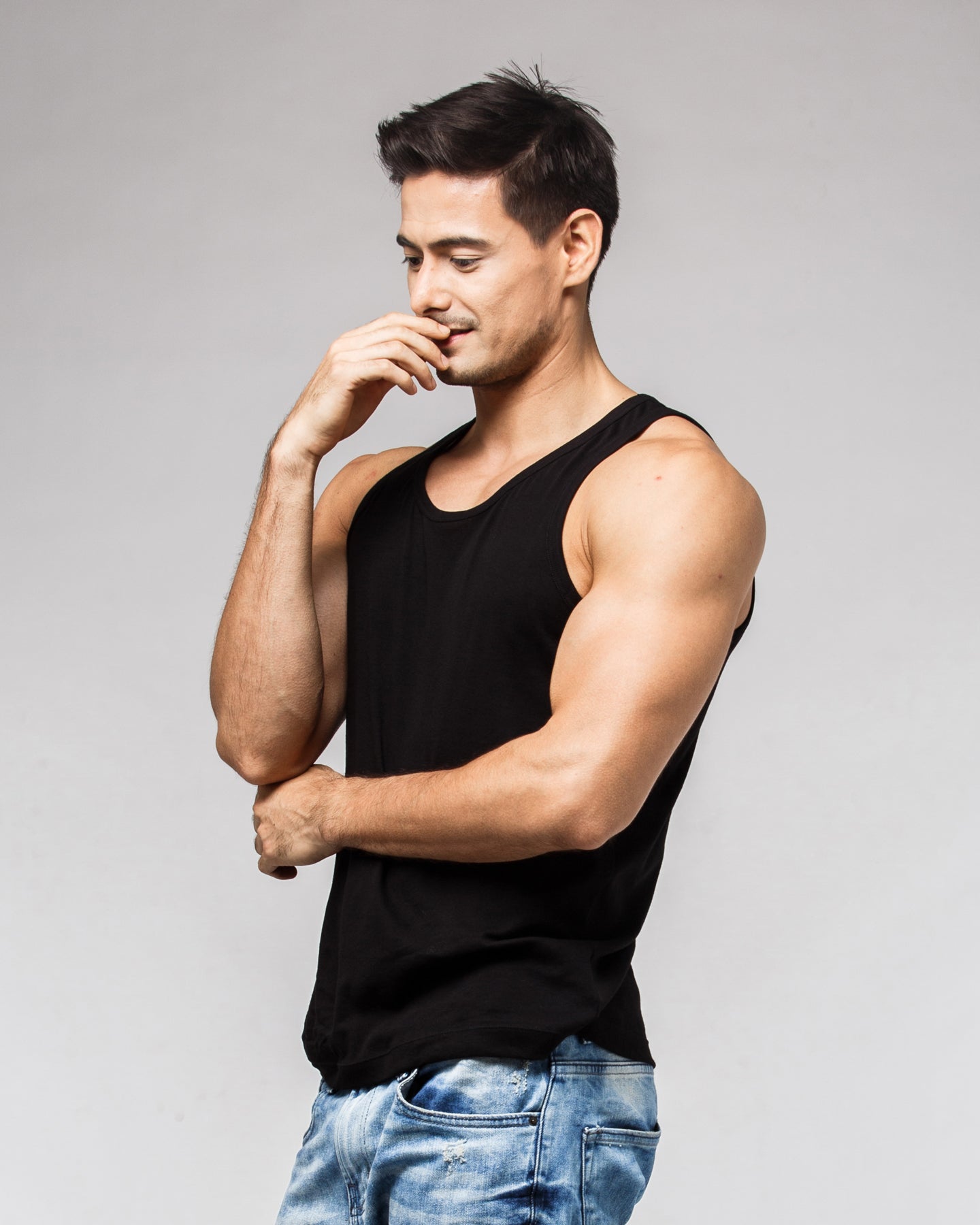 Men's Scoop Neck tank