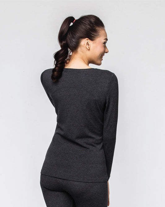 Women's V Neck Thermal Top