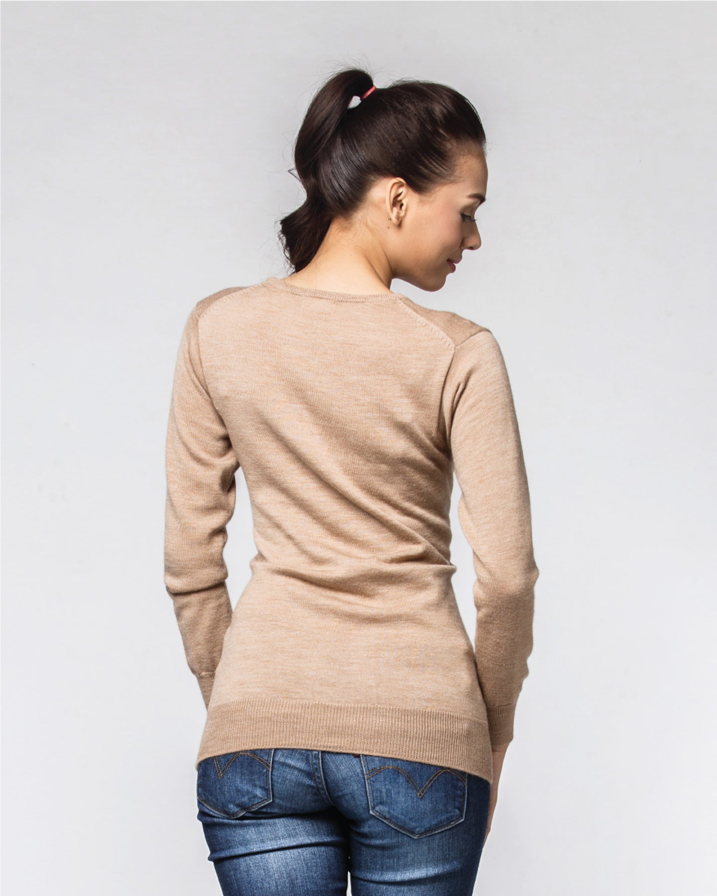 Women's Classic Crew Neck Wool Top