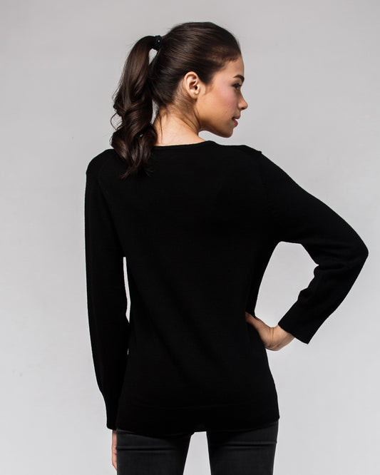 Women's Classic V Neck Thermal Top