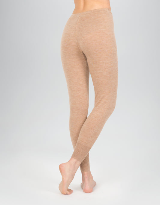 Women's Classic Mid-Waist Wool Leggings