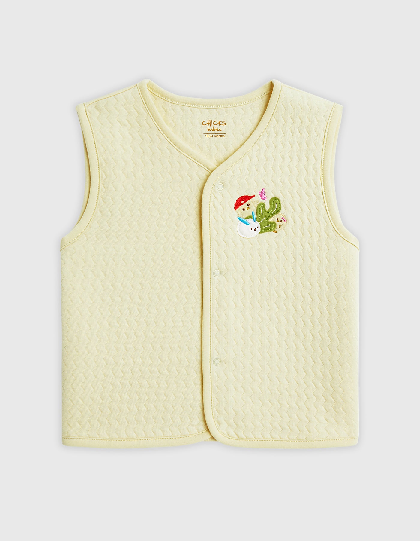 Infant's Knitted Button Up Vest